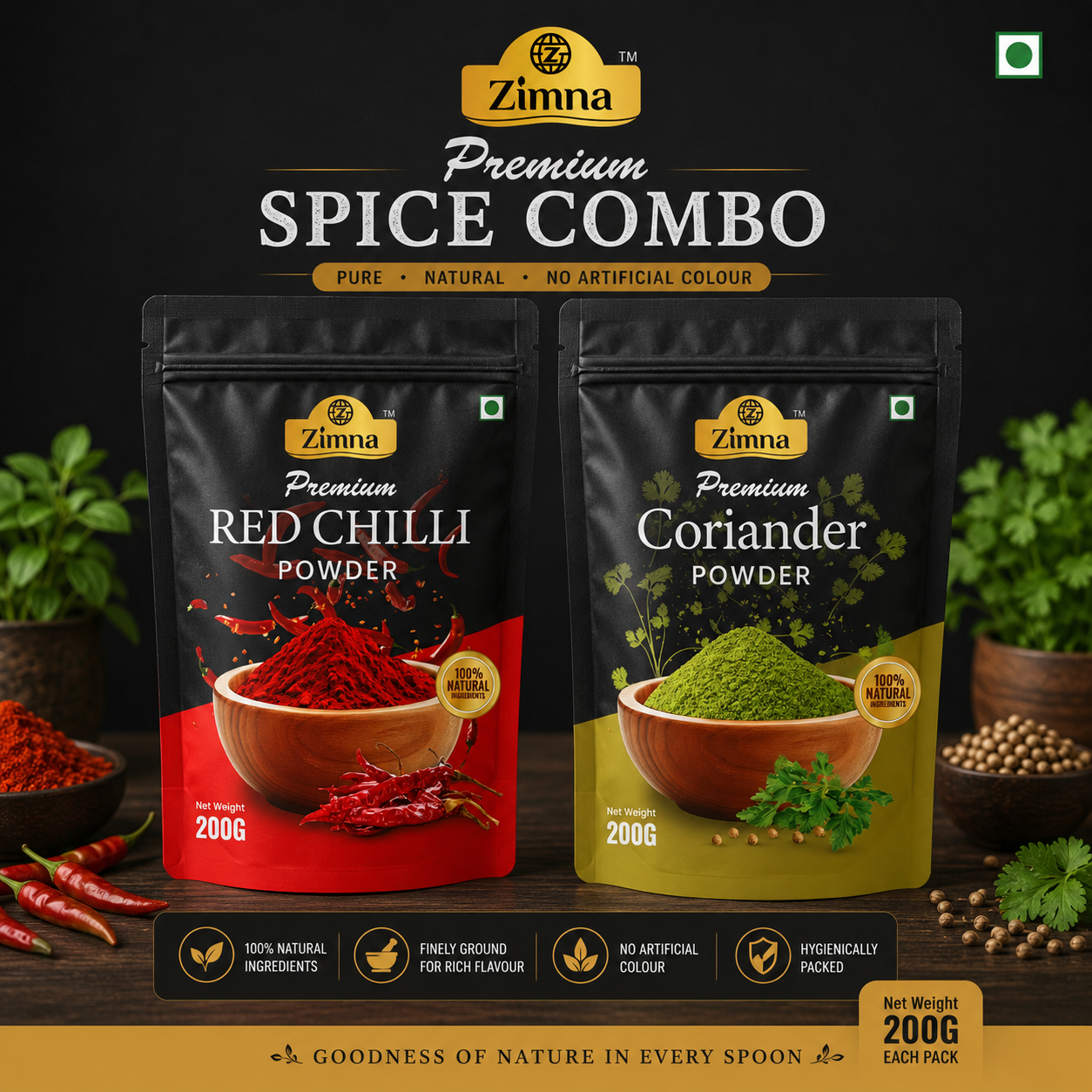 Zimna Twin Spice Pack 200g Each